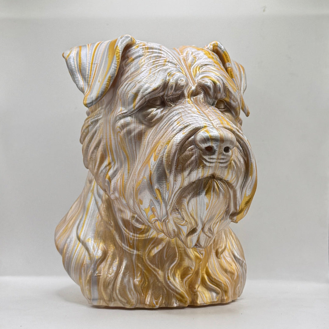 Bouvier des Flandres Head – Hand Painted