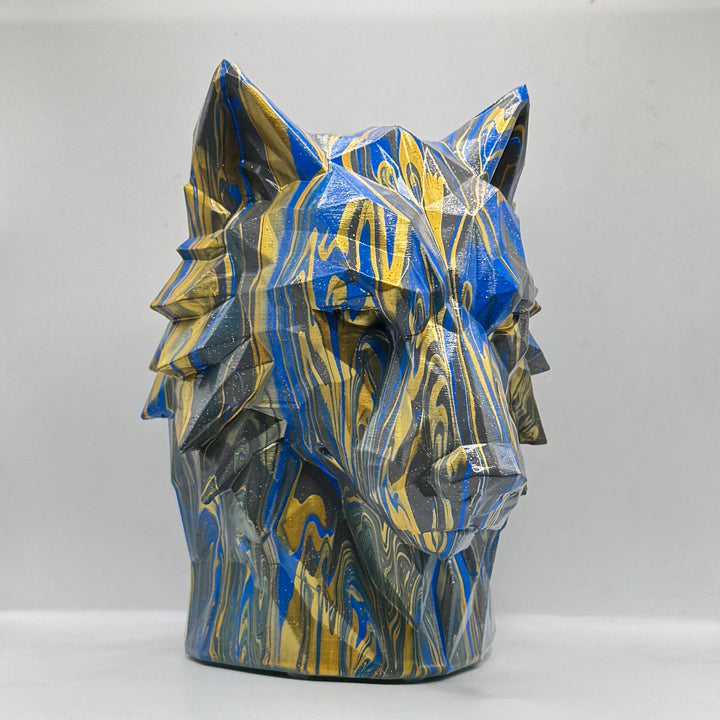 Wolf Head – Hand Painted