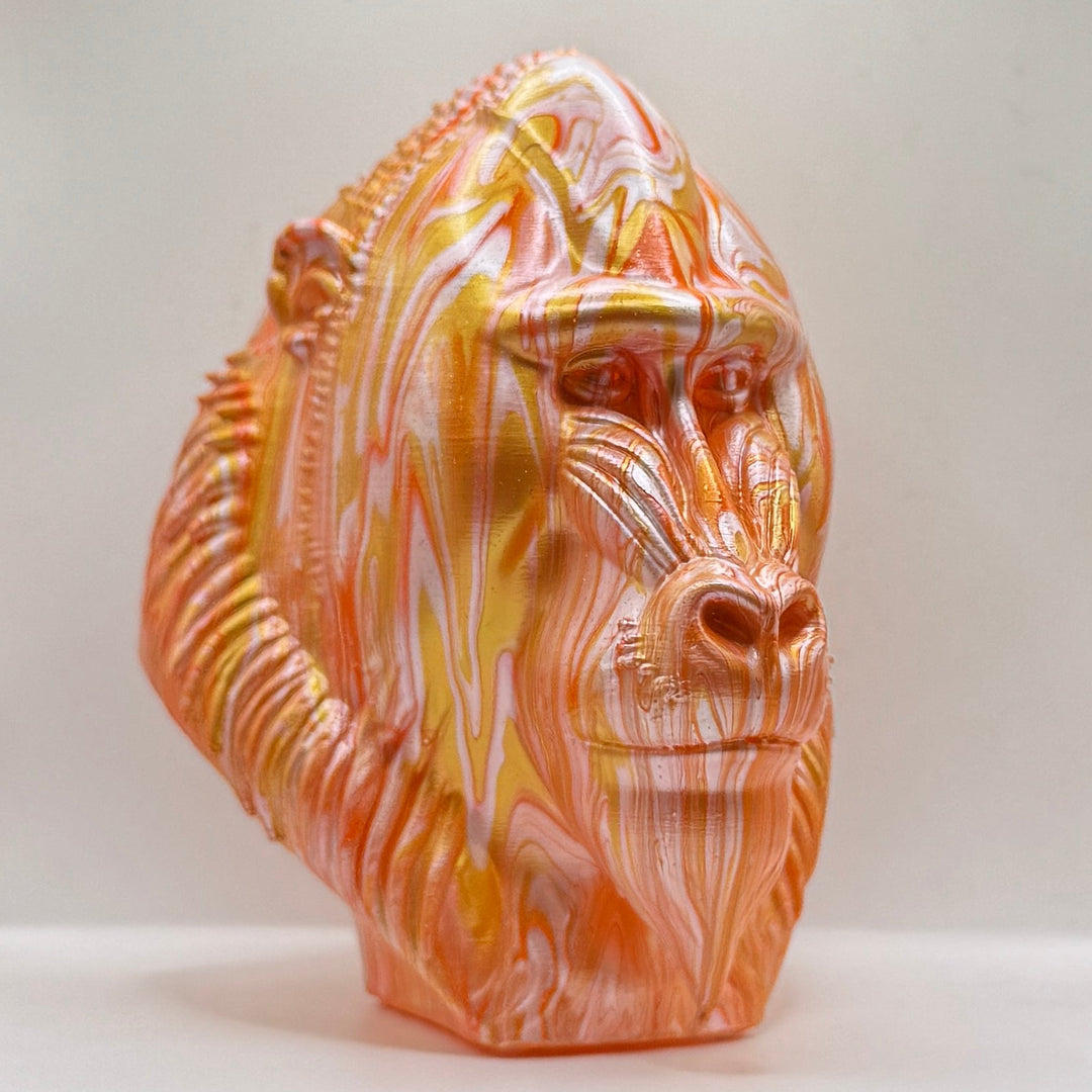 Mandril Monkey Head – Hand Painted