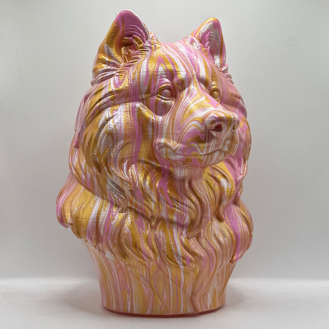Samoyed Head – Hand Painted