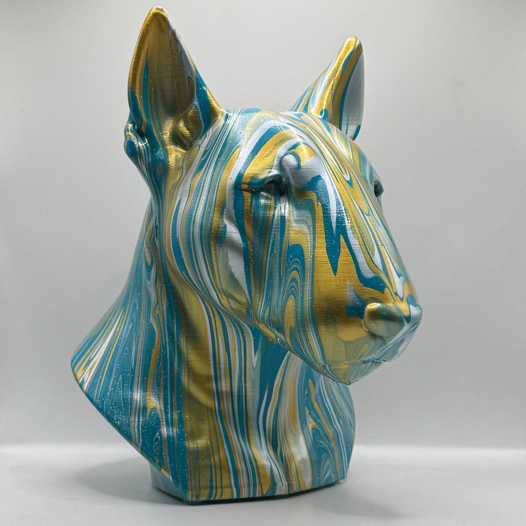 English Bull Terrier Head – Hand Painted