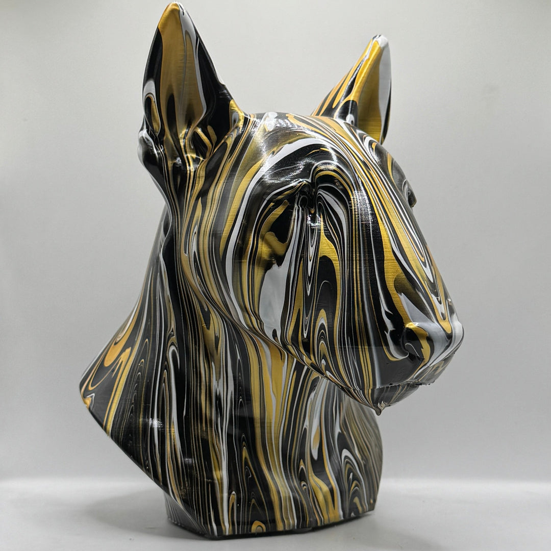 English Bull Terrier Head – Hand Painted