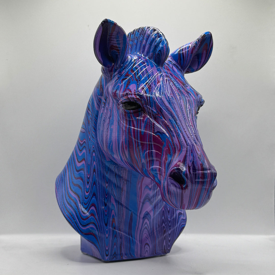 Zebra Head – Hand Painted