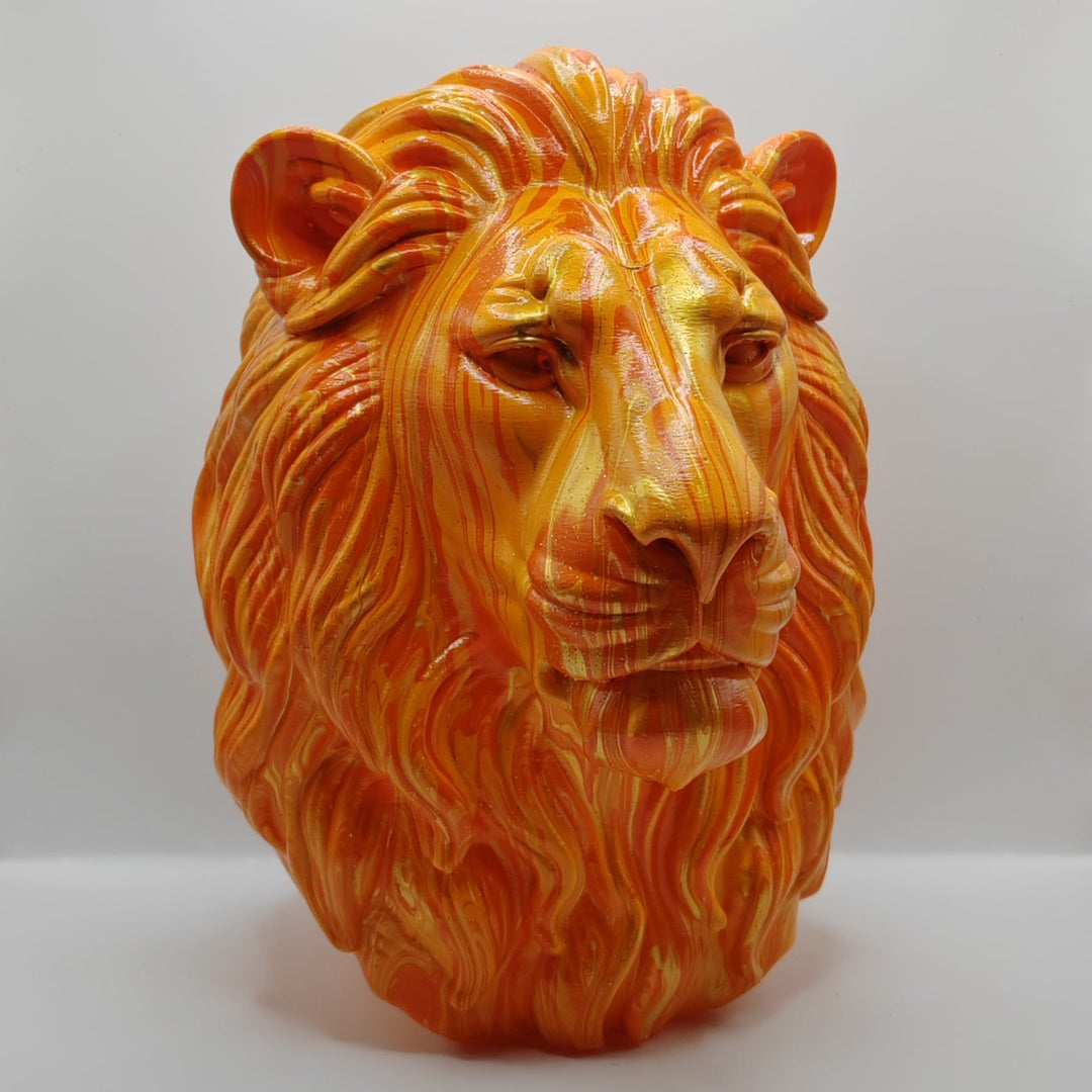 Lion Head – Hand Painted