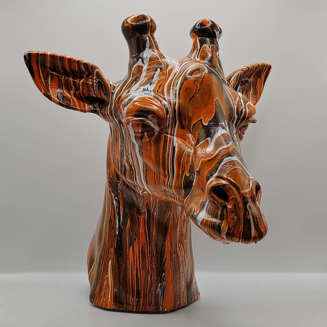 Giraffe Head – Hand Painted