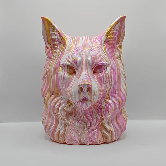 Maine Coon Cat Bust