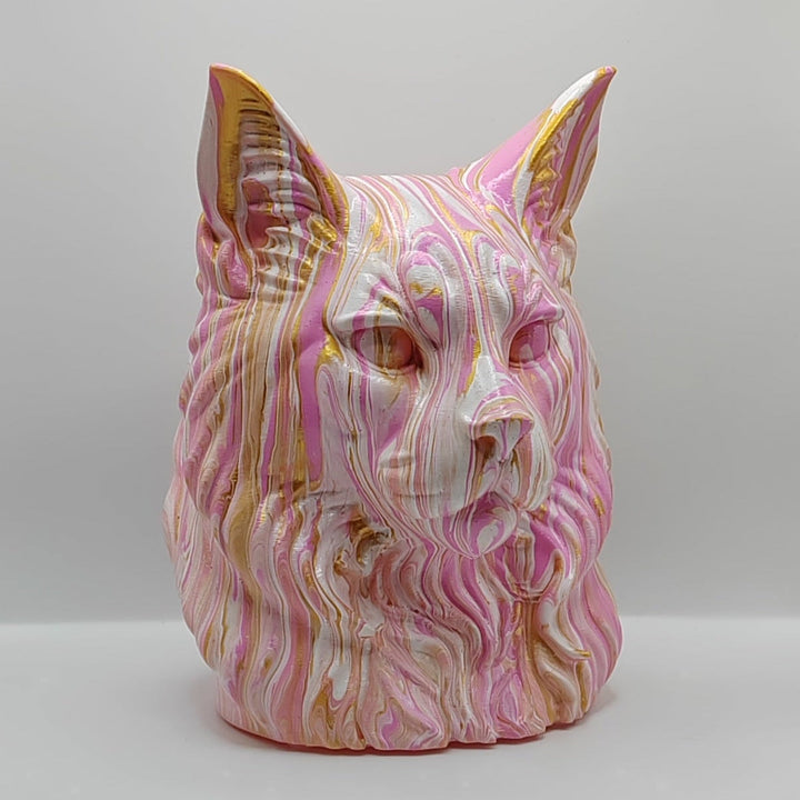 Maine Coon Head – Hand Painted