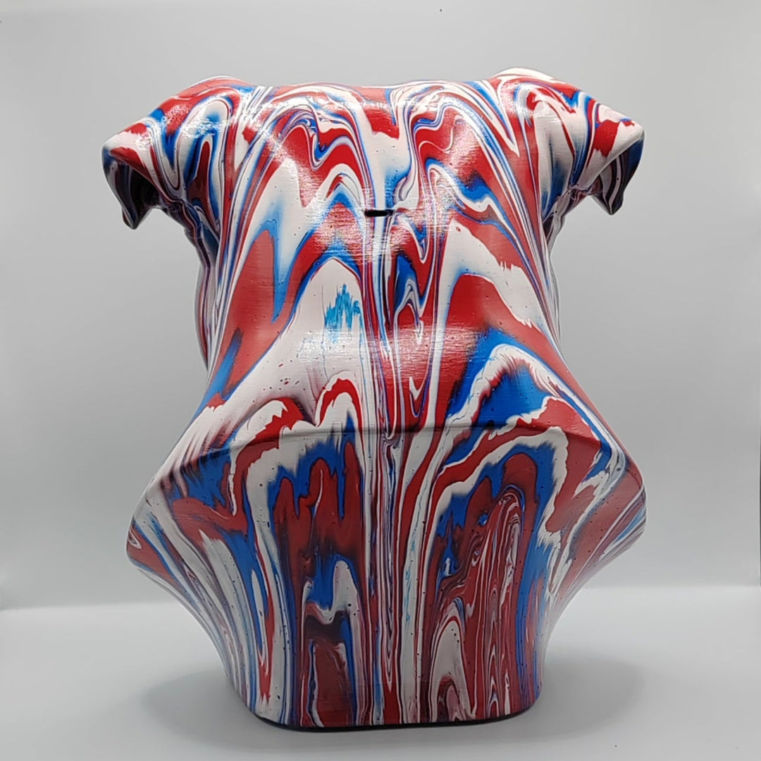 English Bulldog Head – Hand Painted