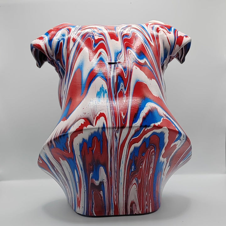 English Bulldog Head – Hand Painted