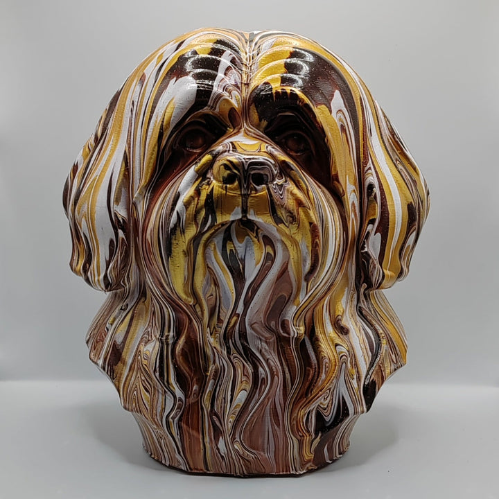 Lhasa Apso Head – Hand Painted