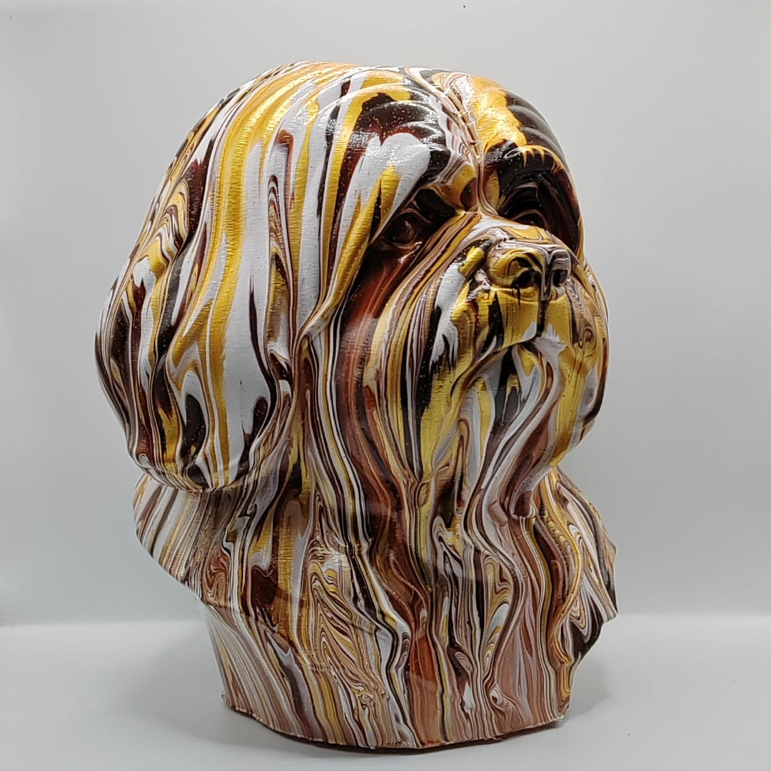 Lhasa Apso Head – Hand Painted