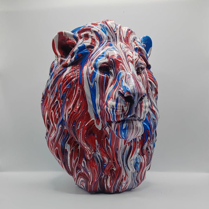 Lion Head – Hand Painted
