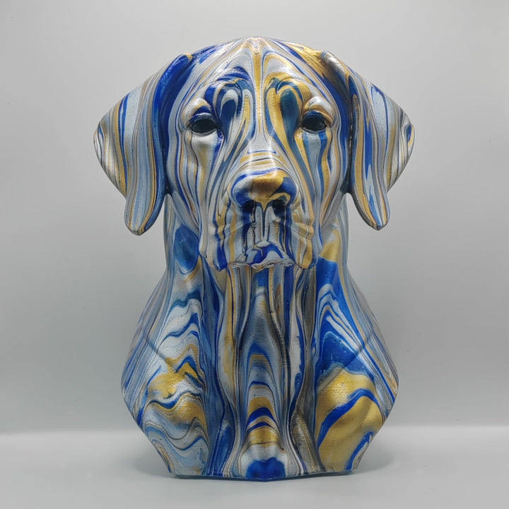 Rhodesian Ridgeback Head – Hand Painted