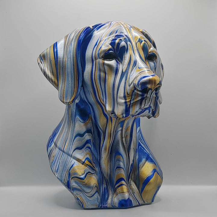 Rhodesian Ridgeback Head – Hand Painted