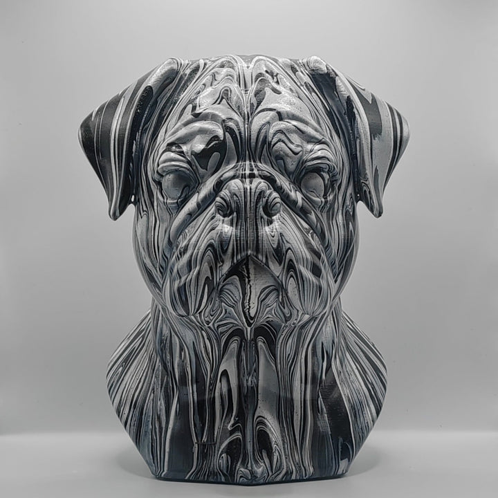 Pug Head – Hand Painted