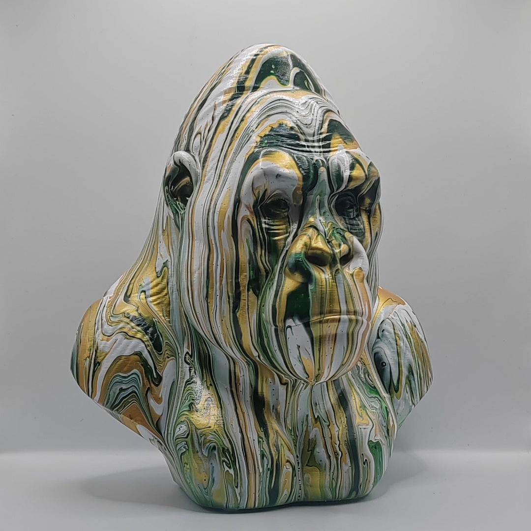 Gorilla Head – Hand Painted