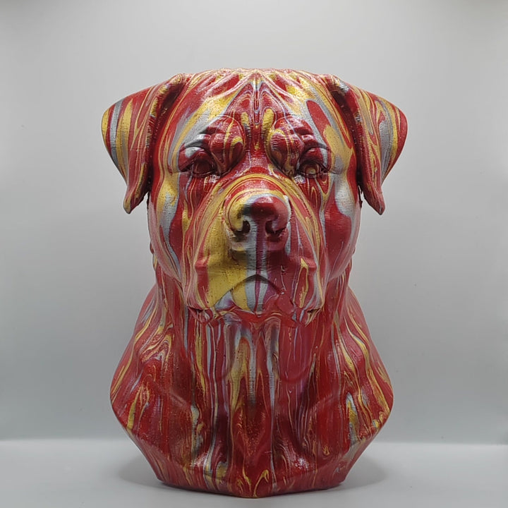 Rottweiler Head – Hand Painted
