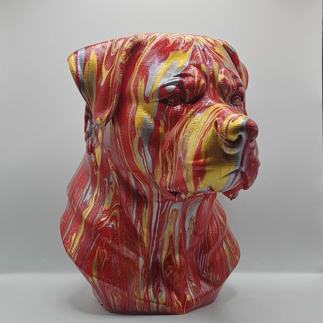 Rottweiler Head – Hand Painted
