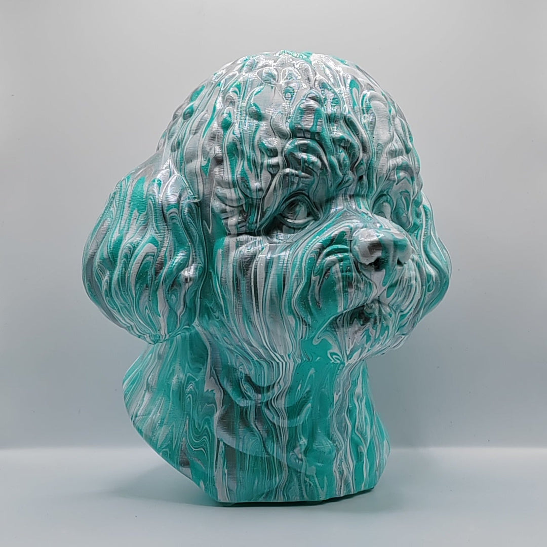 Bichon Frise Head – Hand Painted