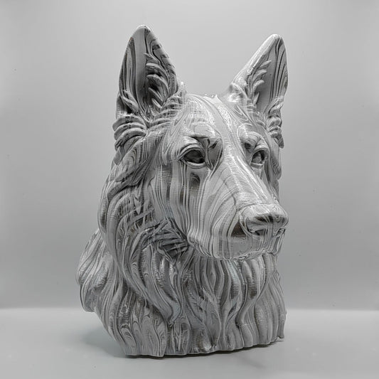 German Shepherd Head – Hand Painted