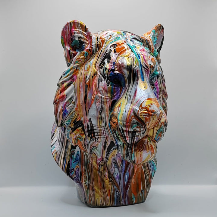 Tiger Head – Hand Painted