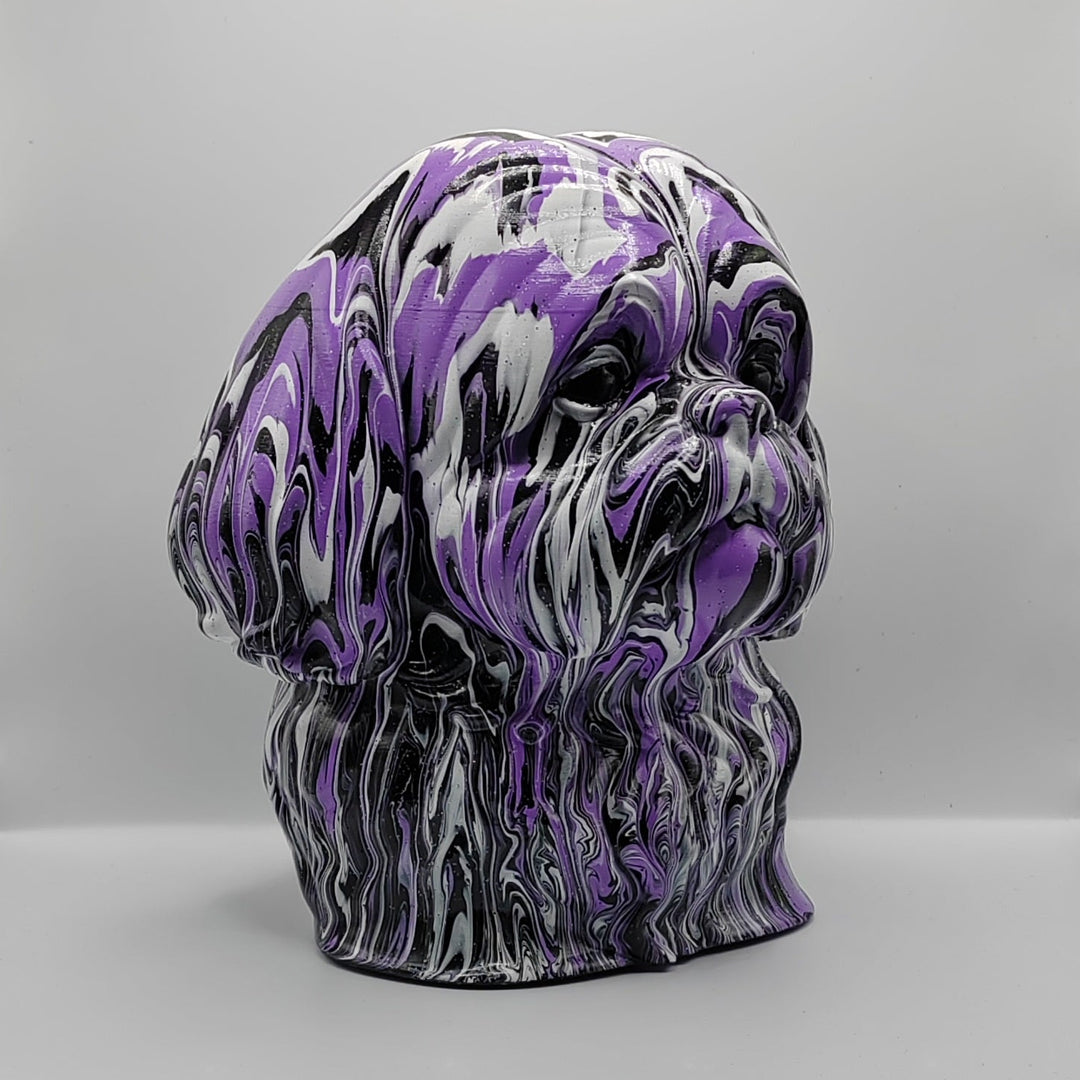 Shih Tzu Head – Hand Painted