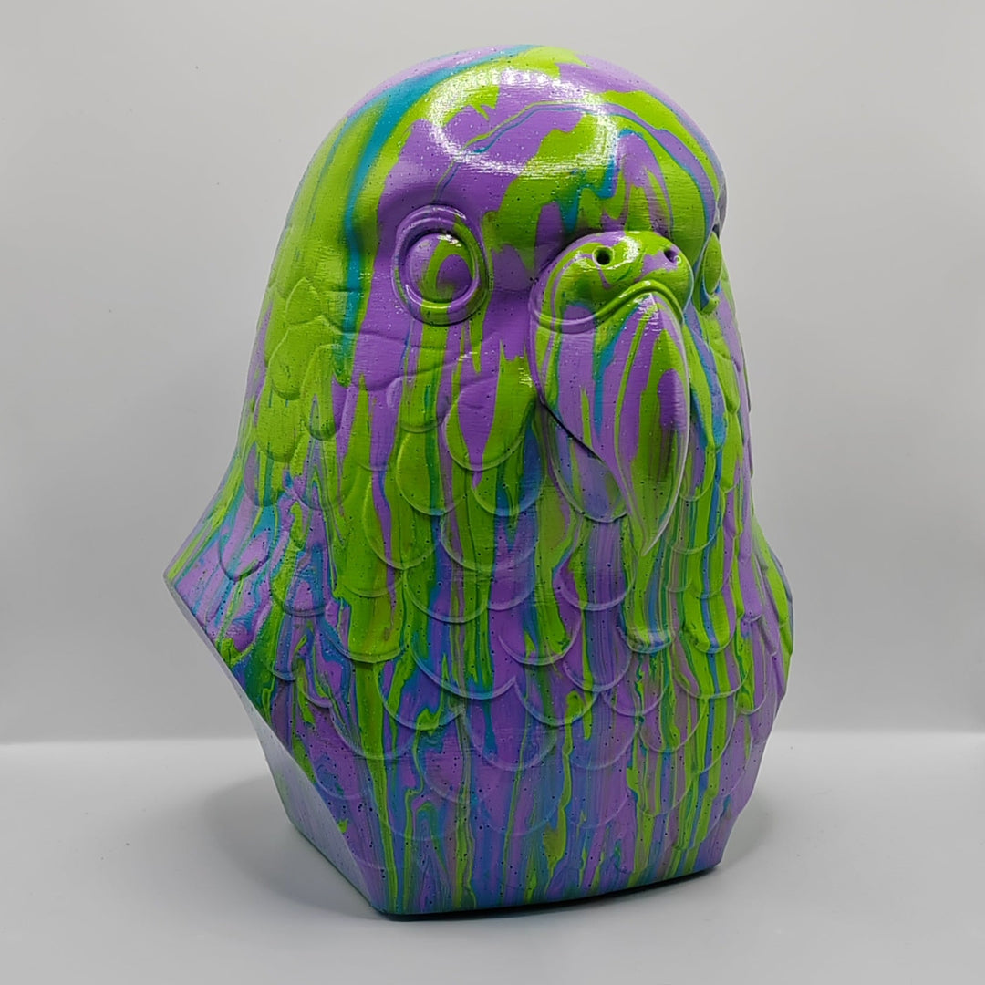 Parakeet Head – Hand Painted