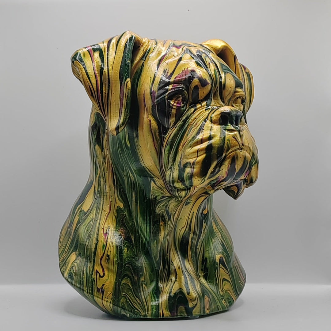 Boxer Head – Hand Painted