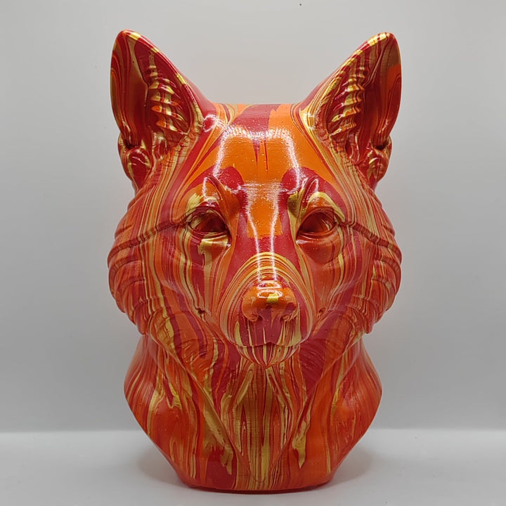 Fox Head – Hand Painted