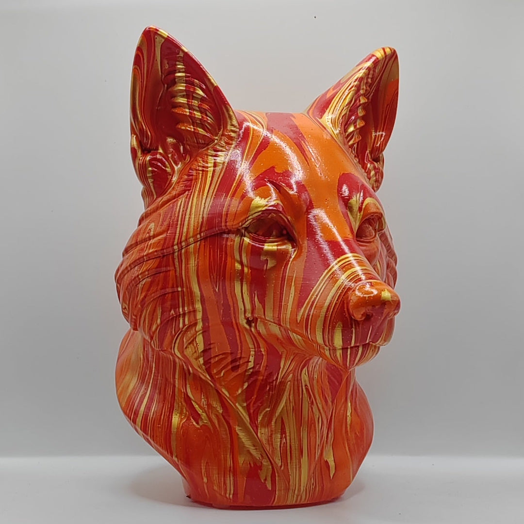 Fox Head – Hand Painted