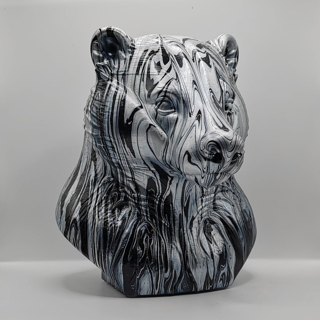 Badger Head – Hand Painted