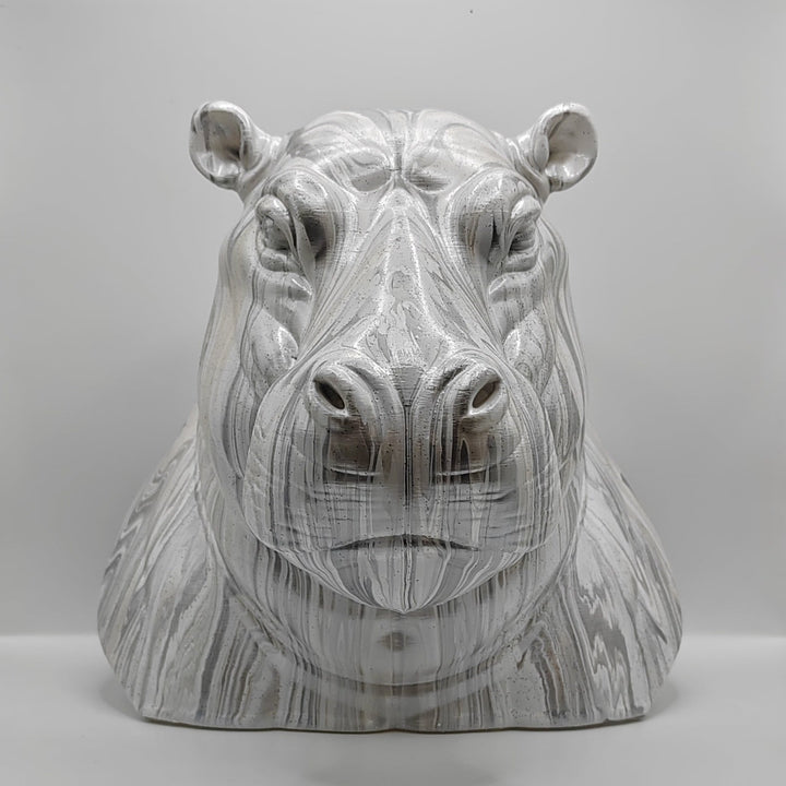 Hippopotamus Head – Hand Painted