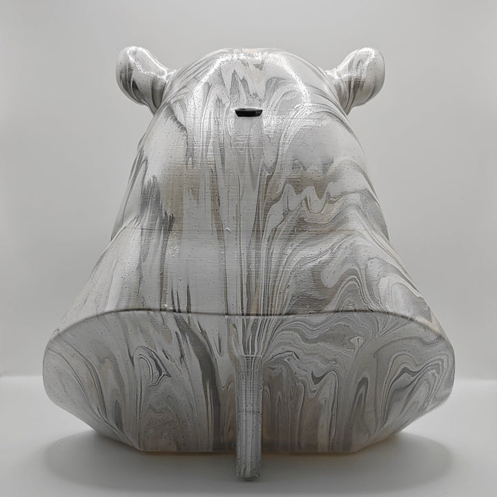 Hippopotamus Head – Hand Painted