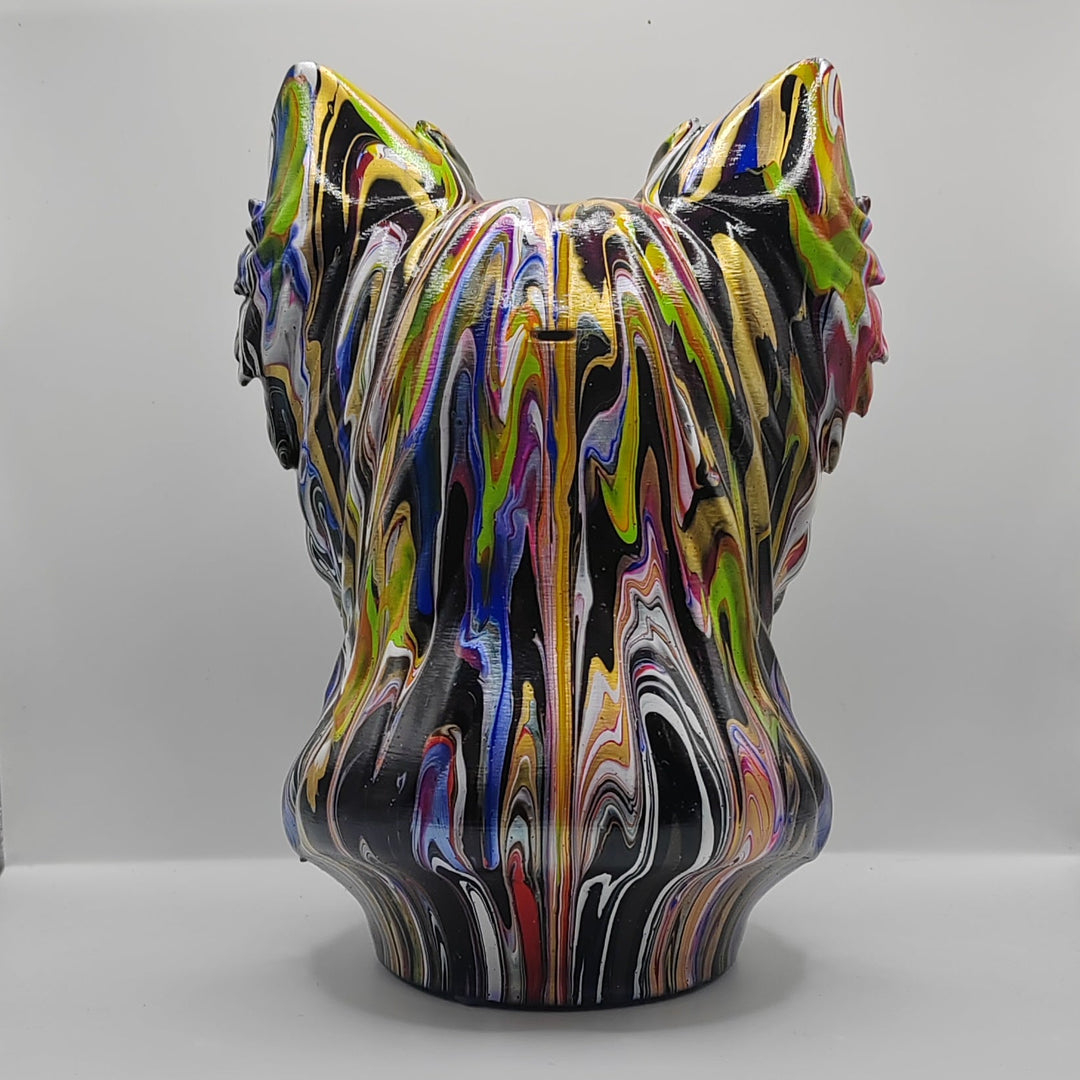 Yorkshire Terrier Head – Hand Painted