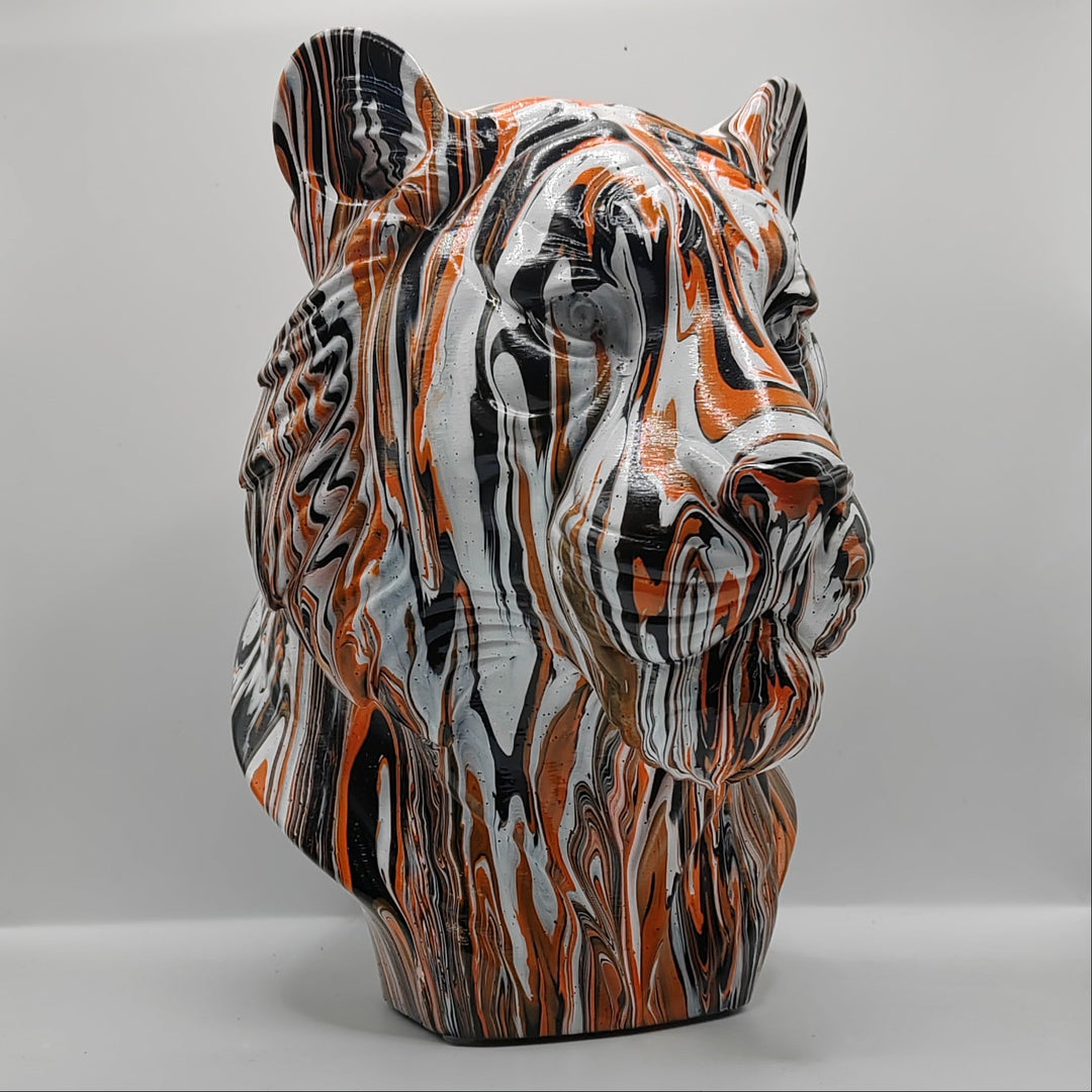 Tiger Head – Hand Painted