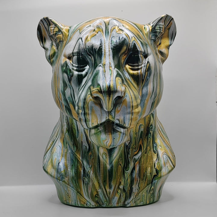 Panther Head – Hand Painted