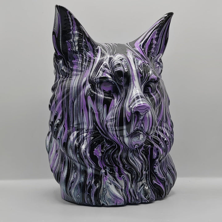 Maine Coon Head – Hand Painted