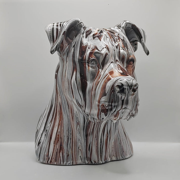 Pitbull (XL) Head – Hand Painted