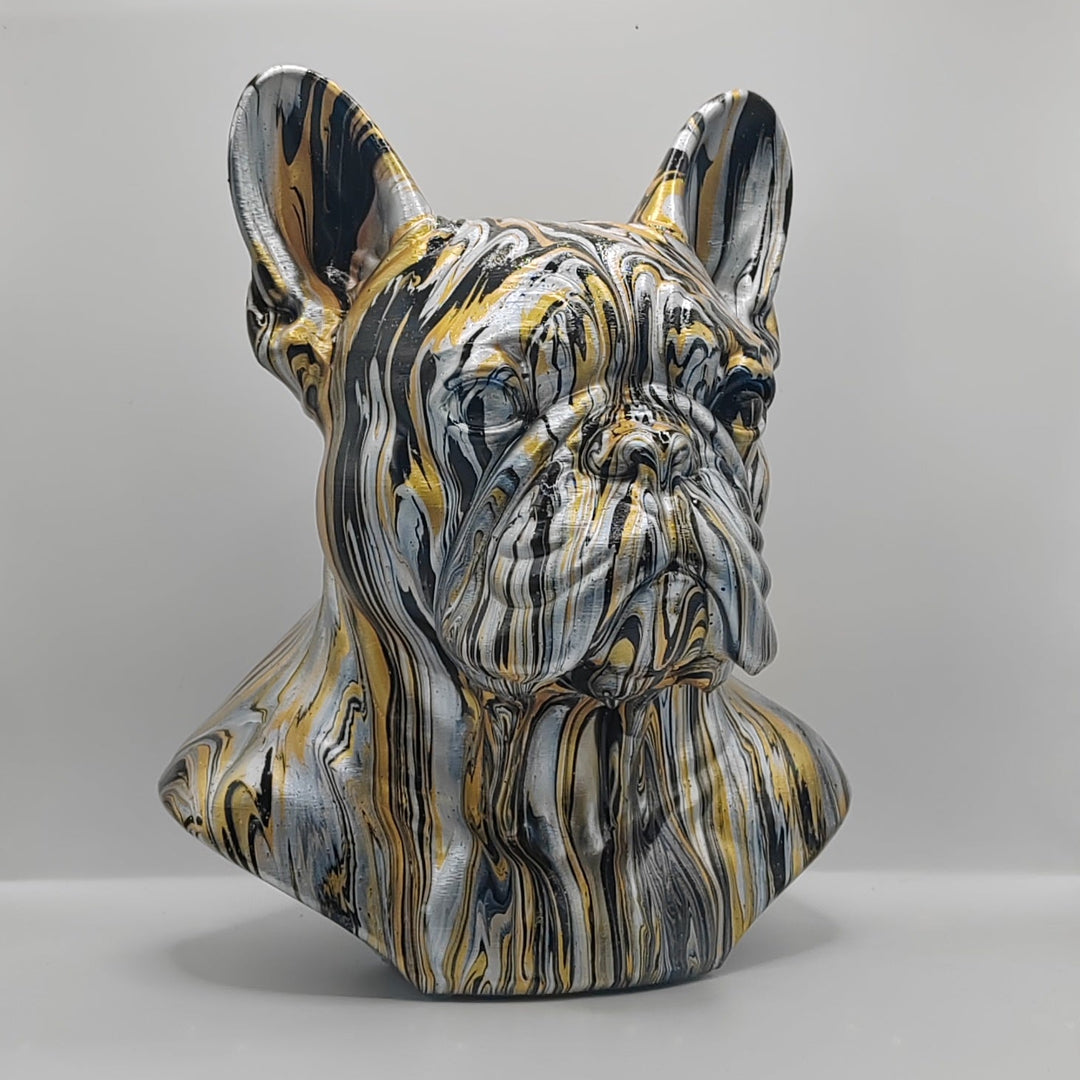 French Bulldog Head – Hand Painted