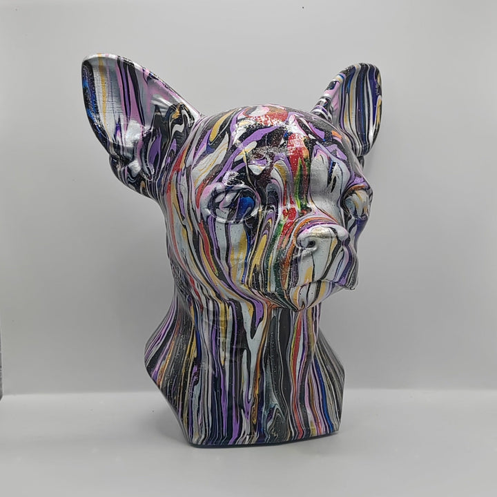 Chihuahua Head – Hand Painted
