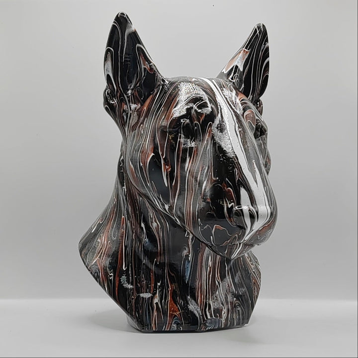English Bull Terrier Head – Hand Painted
