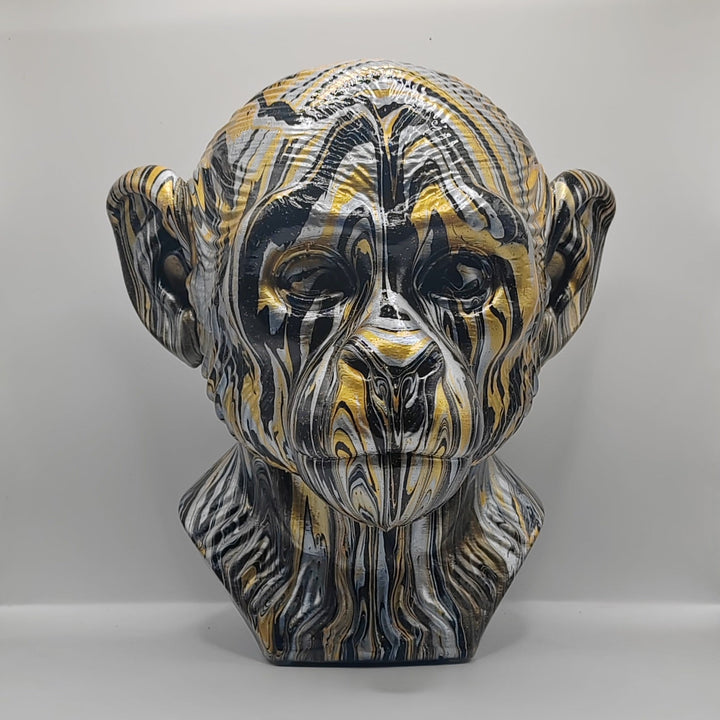 Squirrel Monkey Head – Hand Painted