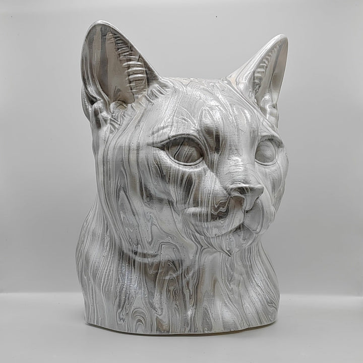 Russian Blue Head – Hand Painted