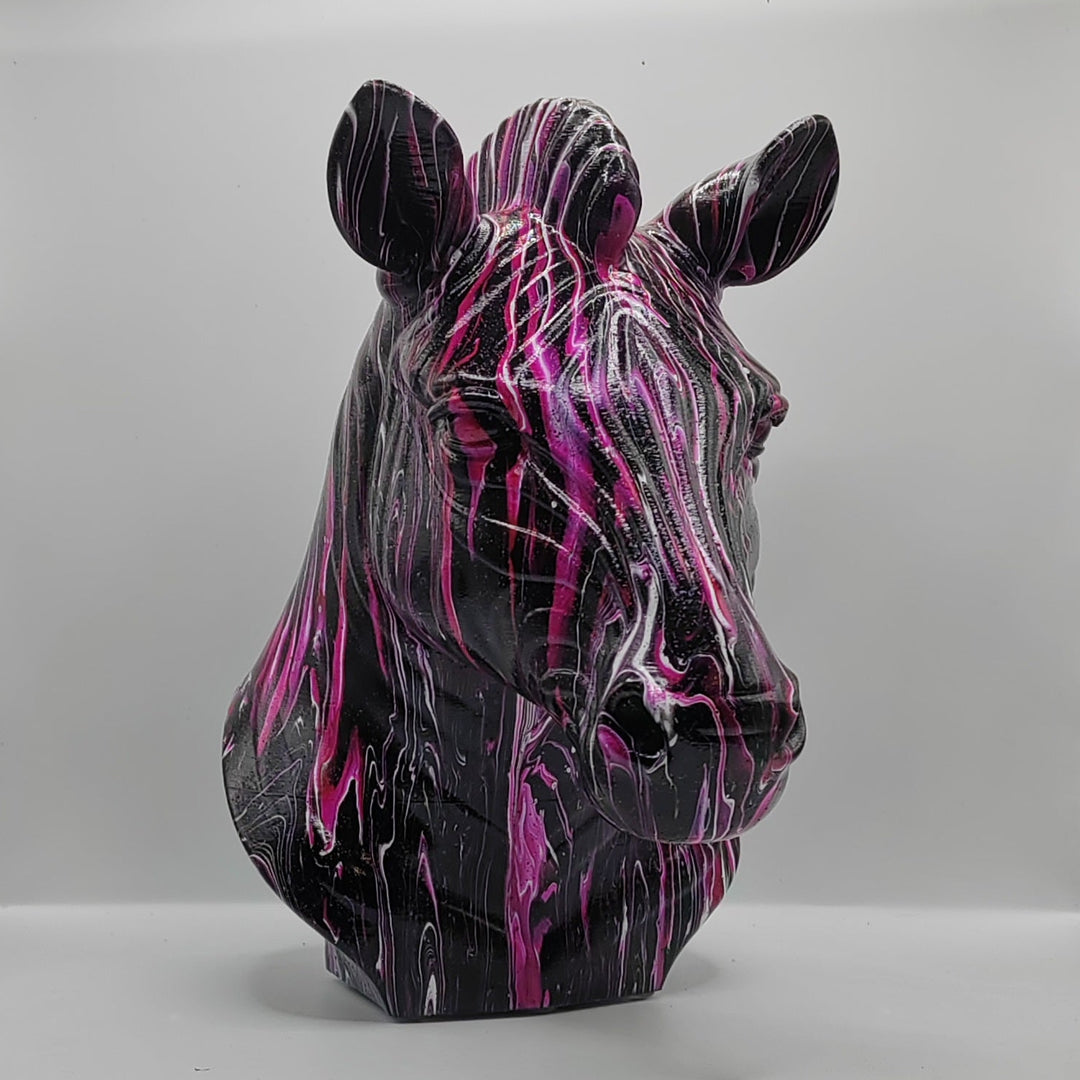 Zebra Head – Hand Painted