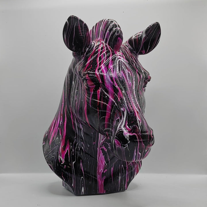 Zebra Head – Hand Painted