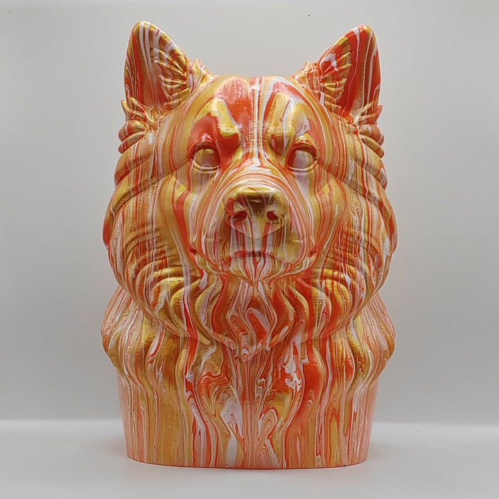 Finnish Lapphund Head – Hand Painted