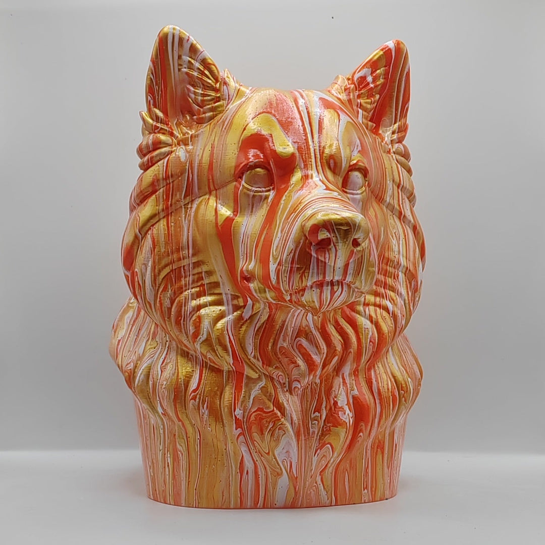 Finnish Lapphund Head – Hand Painted