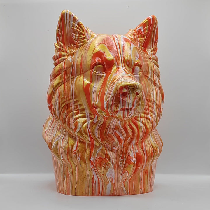 Finnish Lapphund Head – Hand Painted
