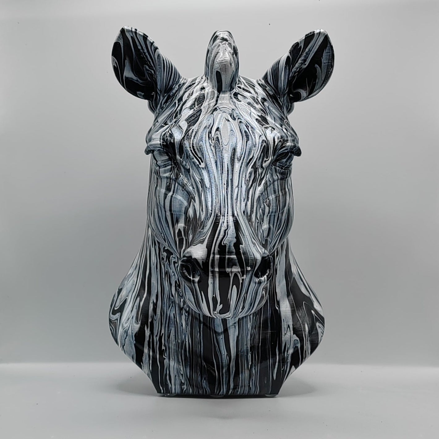 Zebra Head – Hand Painted