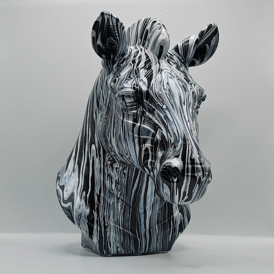 Zebra Head – Hand Painted